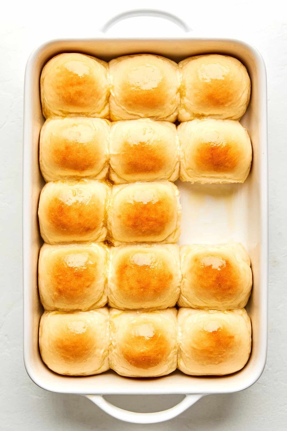 1-Hour Soft and Buttery Dinner Rolls at home