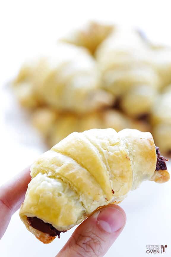 Homemade 3-Ingredient Nutella Croissants