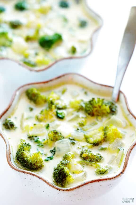 Homemade 5-Ingredient Broccoli Cheese Soup