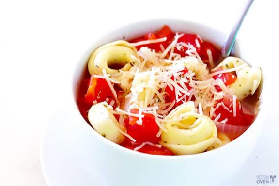 5-Ingredient Tortellini Soup at home