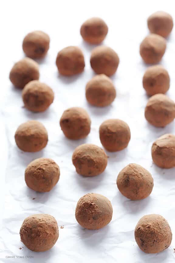 5-Ingredient Whiskey Dark Chocolate Truffles at home