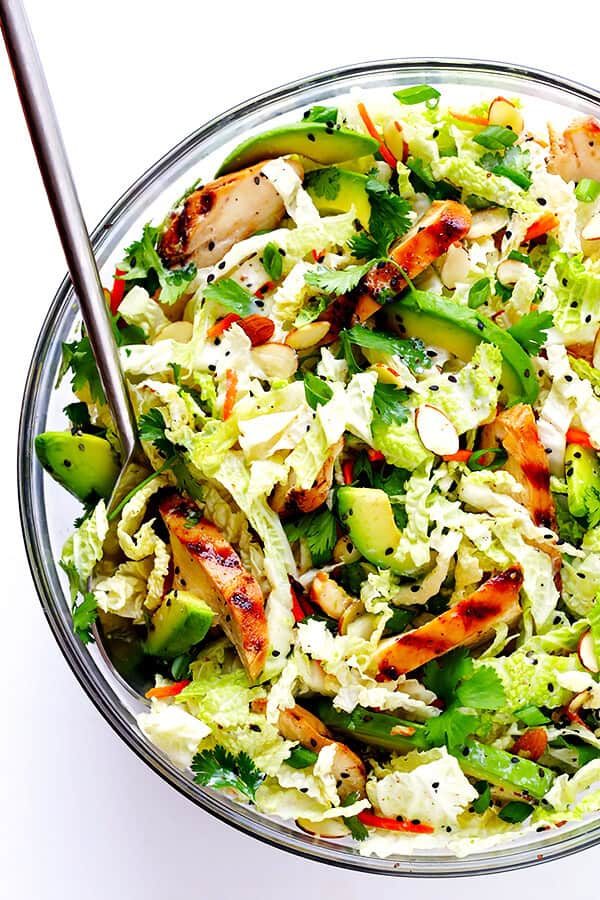 Homemade Sesame Chicken Chopped Salad