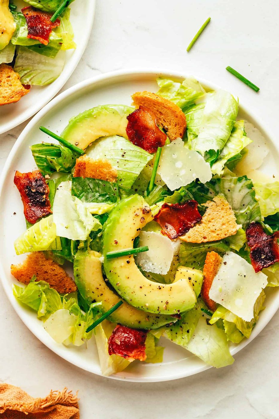Bacon Avocado Caesar Salad at home