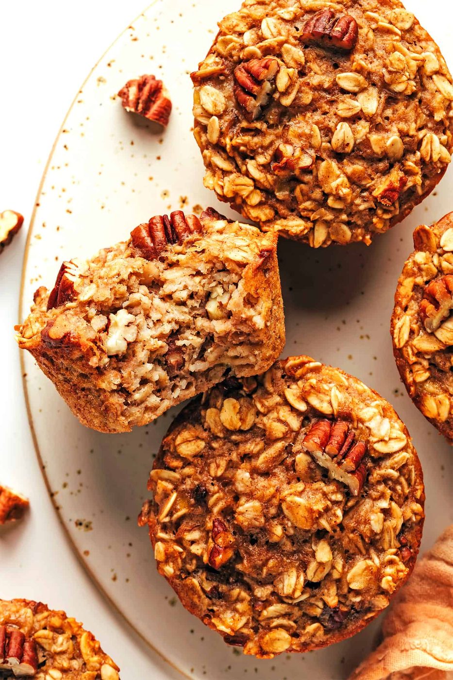 Homemade Banana Baked Oatmeal Cups