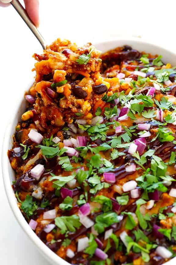 BBQ Chicken Quinoa Casserole at home