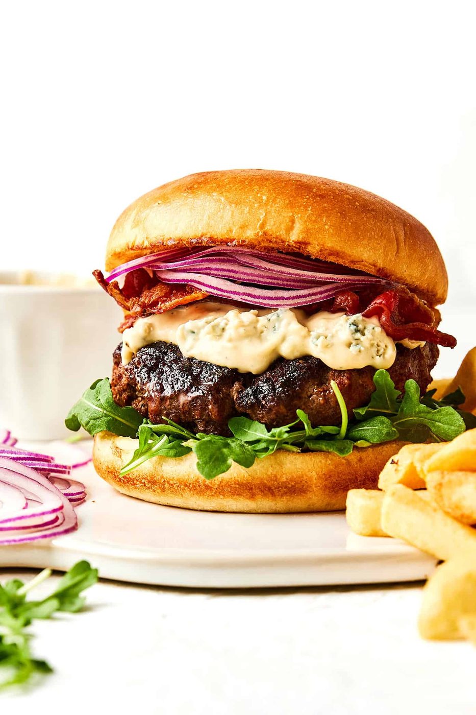 Black and Blue Burgers at home