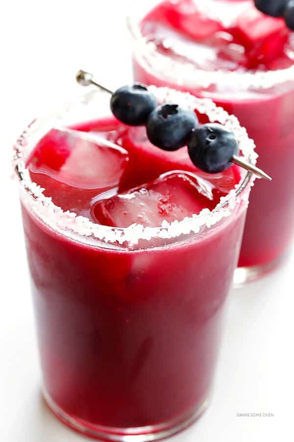 Blueberry Margaritas at home