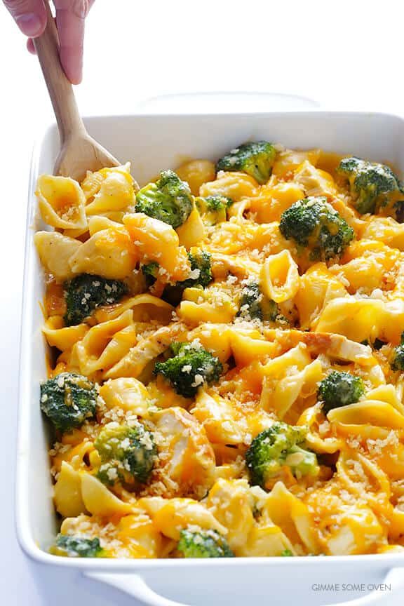 Homemade Broccoli Chicken Mac & Cheese
