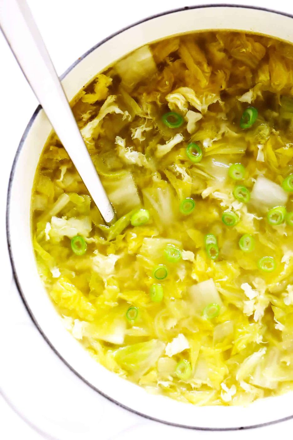 Homemade Cabbage Egg Drop Soup