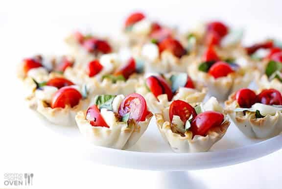 Homemade 5-Ingredient Caprese Phyllo Cups