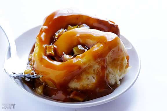 Caramel Apple Cinnamon Rolls