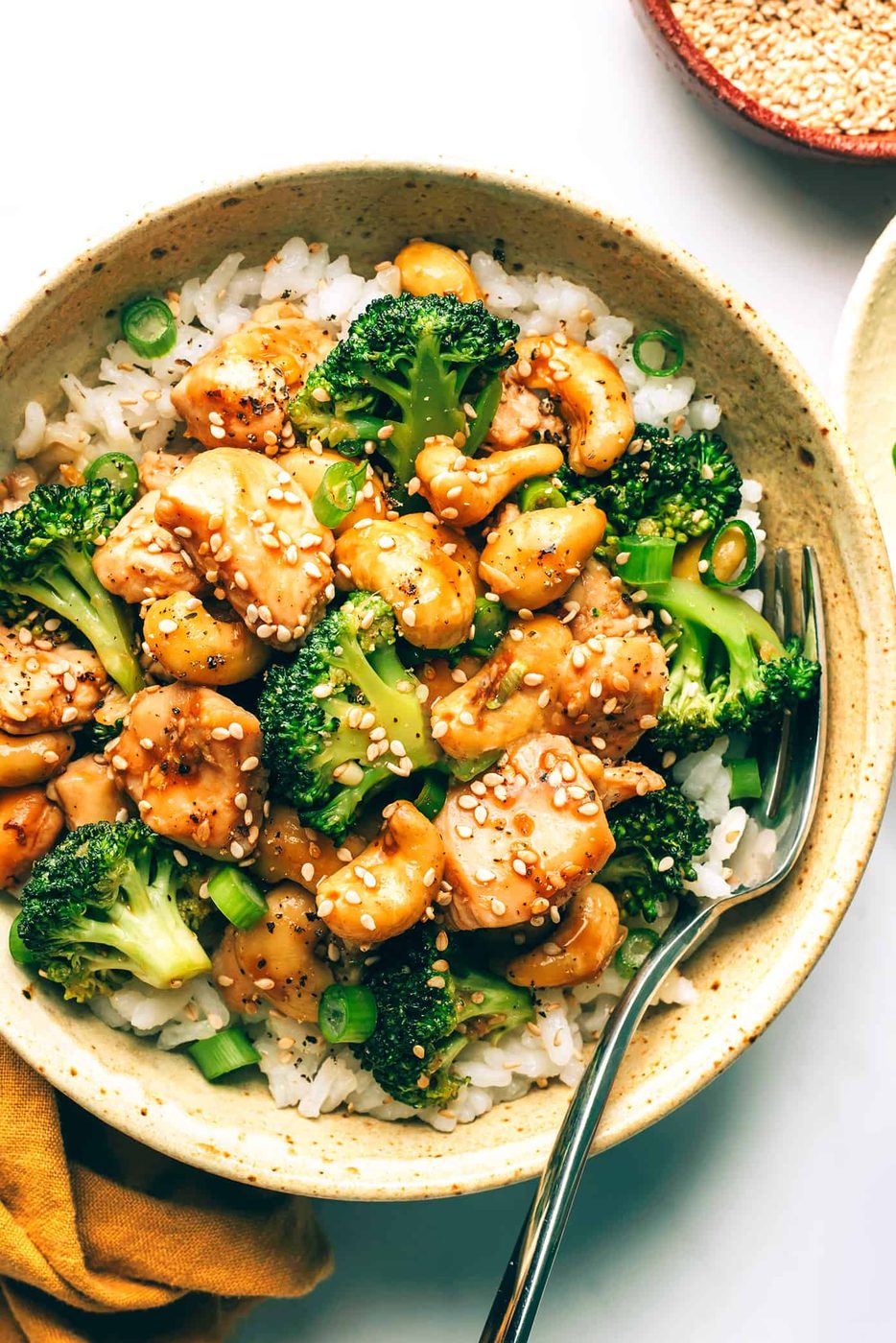Cashew Chicken and Broccoli at home