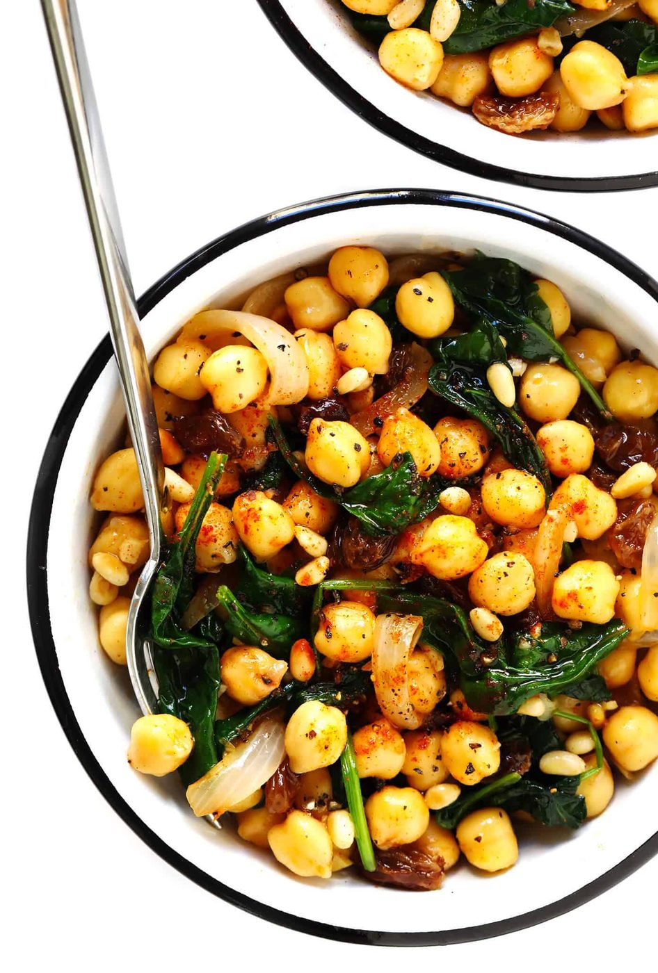Homemade Catalan Chickpeas and Spinach