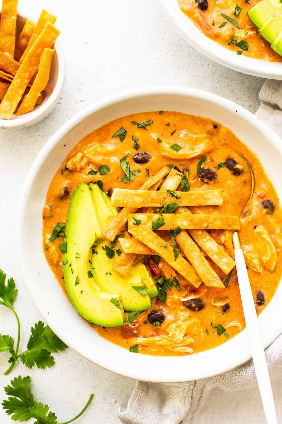 Cheesy Chicken Enchilada Soup