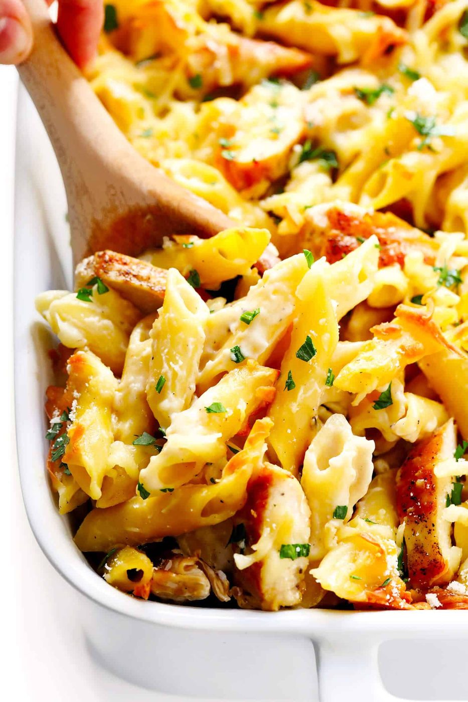 Chicken Alfredo Baked Ziti at home