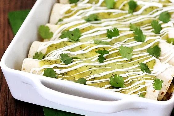 Chicken & Avocado Enchiladas
