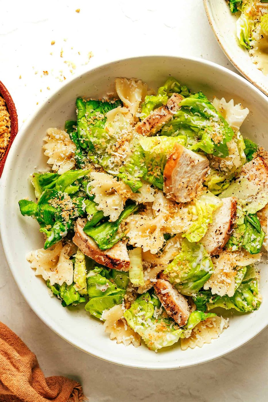 Homemade Chicken Caesar Pasta Salad
