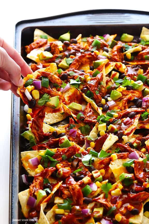 Homemade Chicken Enchilada Nachos