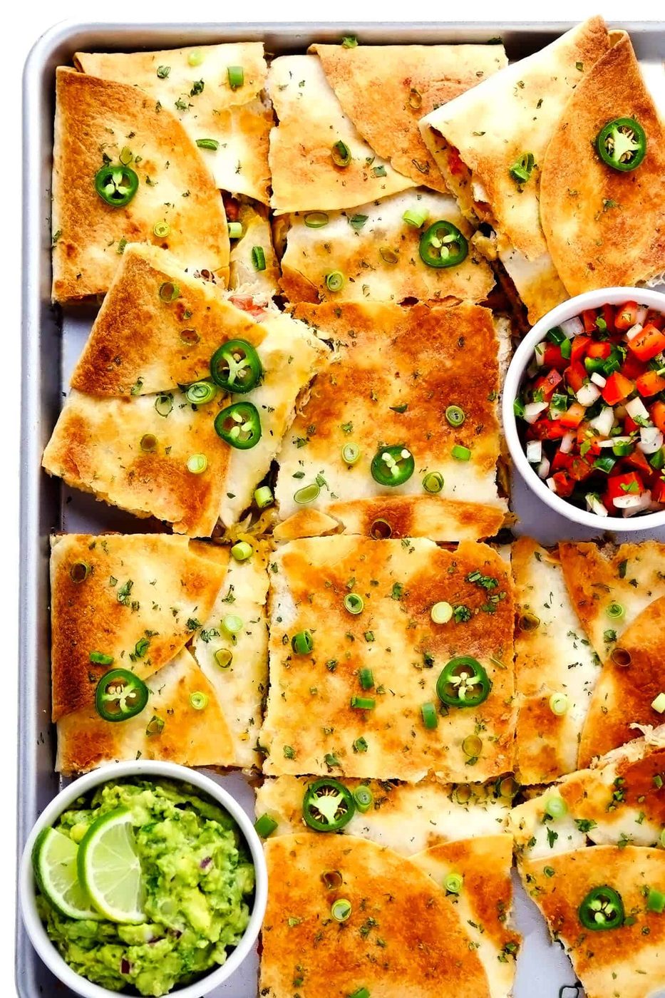 Chicken Sheet Pan Quesadilla at home