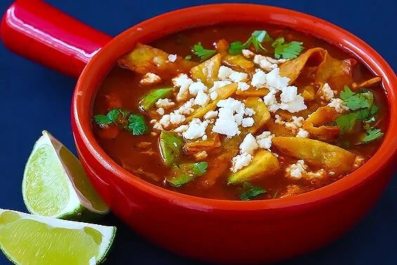 Chicken Tortilla Soup at home