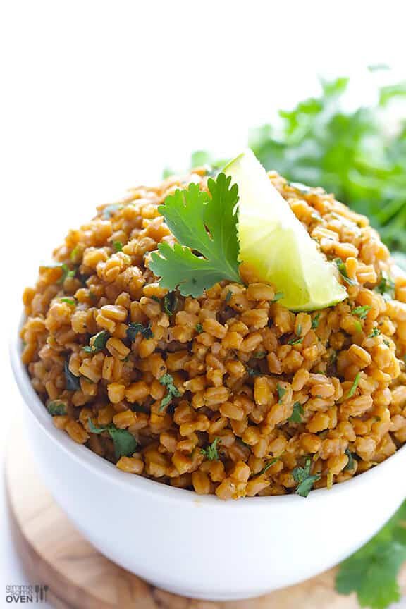 Homemade Cilantro Lime Farro