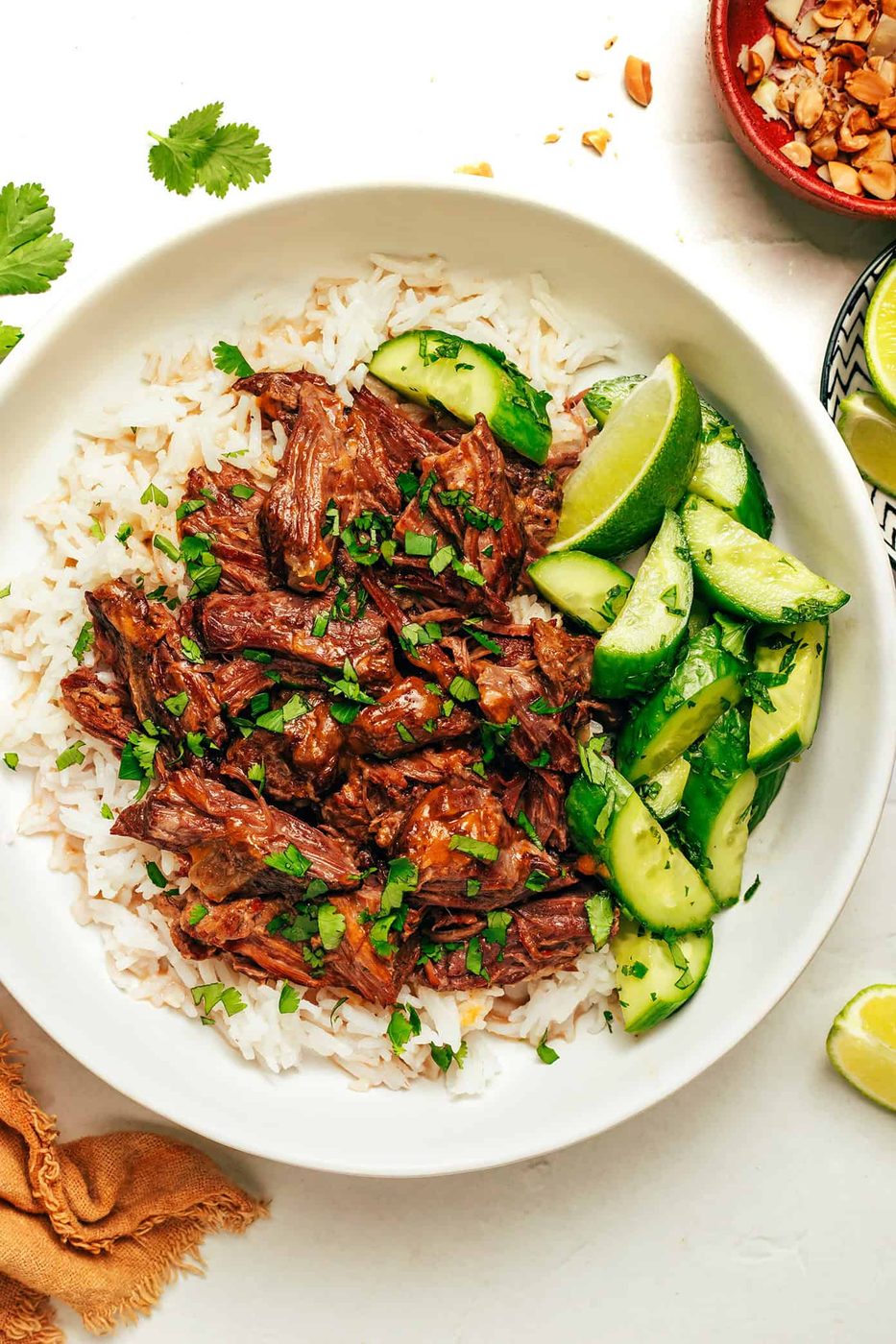 Homemade Coconut Curry Shredded Beef