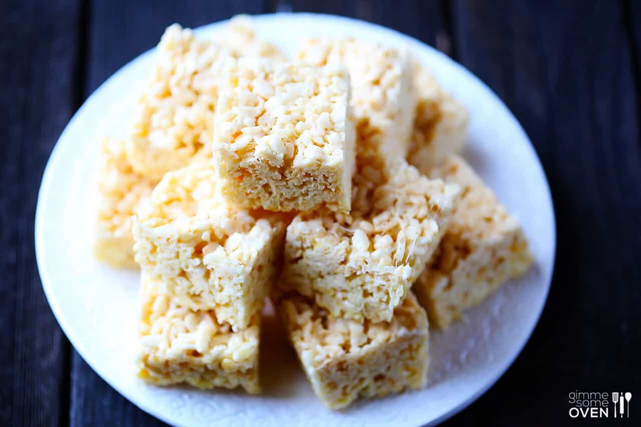 Coconut Oil Rice Krispie Treats at home