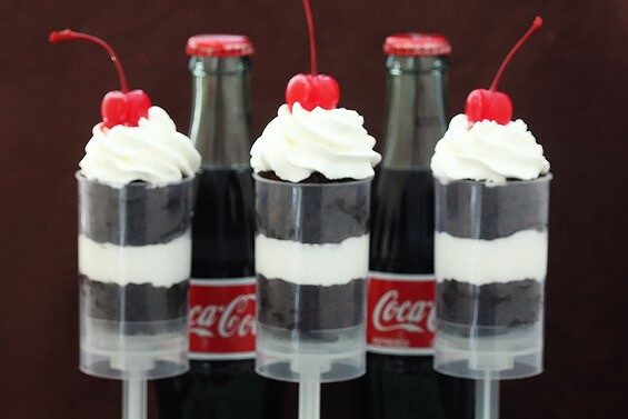 Homemade Coke Float Push-Up Pops