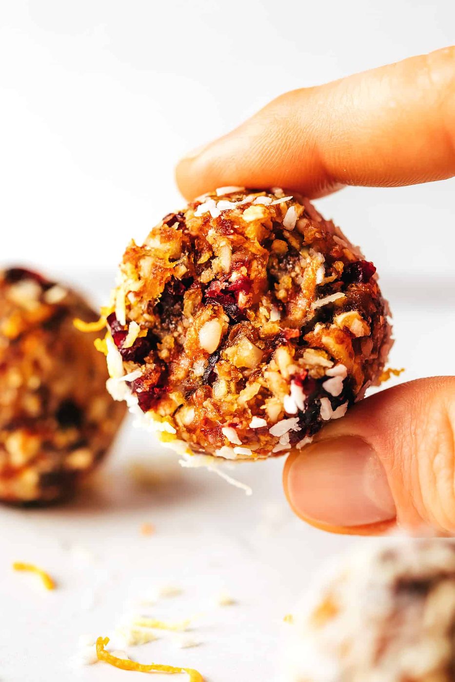 Cranberry Orange Almond Energy Bites at home