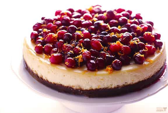 Cranberry Orange Cheesecake