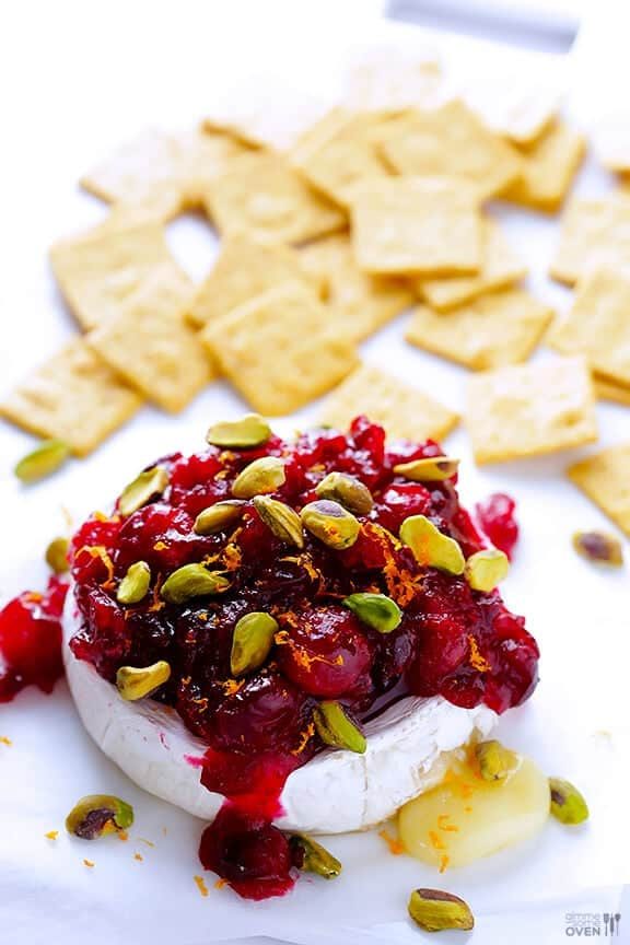 Cranberry Pistachio Baked Brie at home