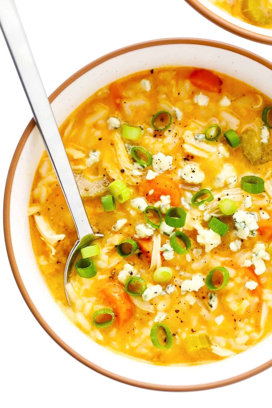Creamy Buffalo Chicken and Rice Soup at home