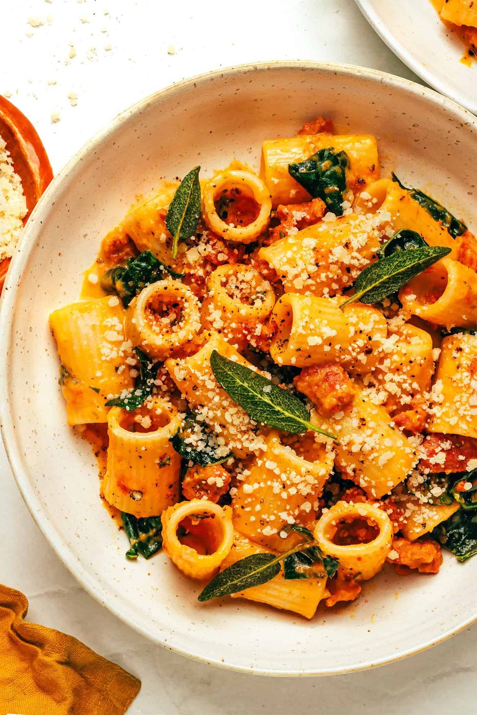 Creamy Pumpkin Pasta with Italian Sausage