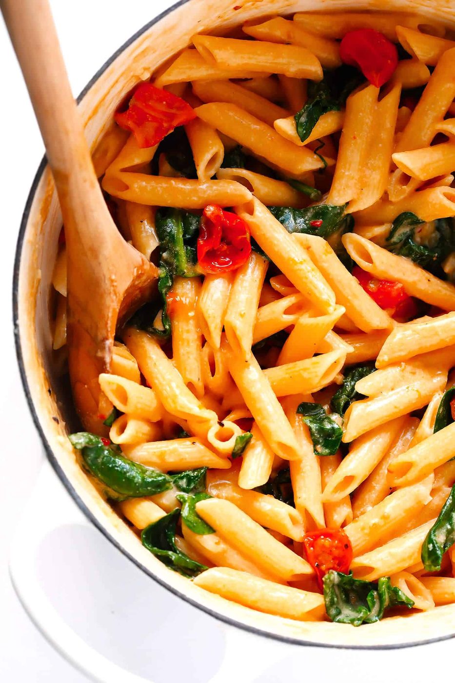 Homemade Creamy Rosé Pasta with Roasted Tomatoes