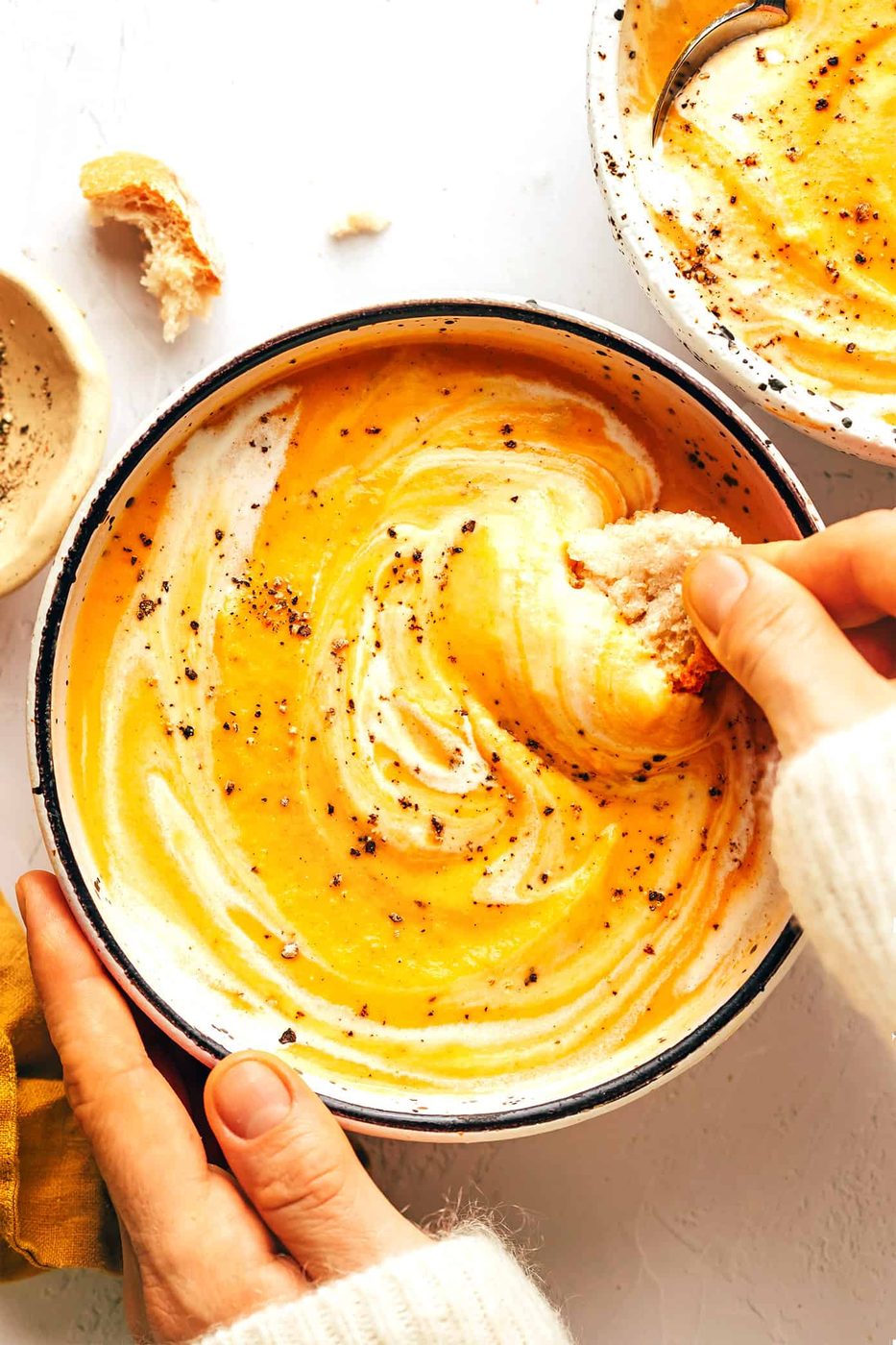 Creamy Vegetable Soup at home