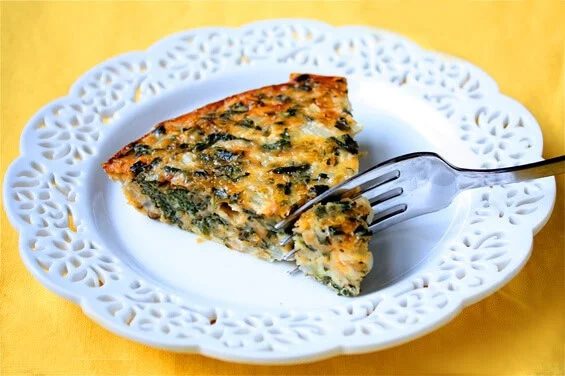 Homemade Crustless Spinach Quiche