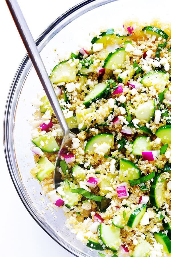Homemade Cucumber Quinoa Salad