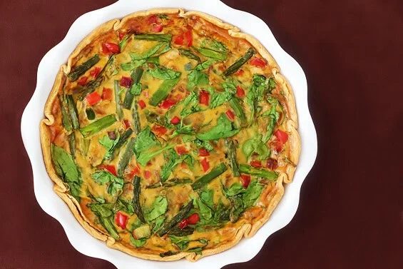 Dairy-Free Vegetable Quiche (With Eggs) at home