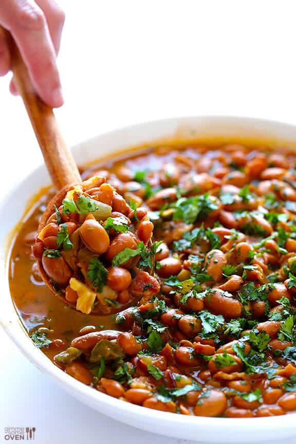 Homemade Drunken Beans (Frijoles Borrachos)