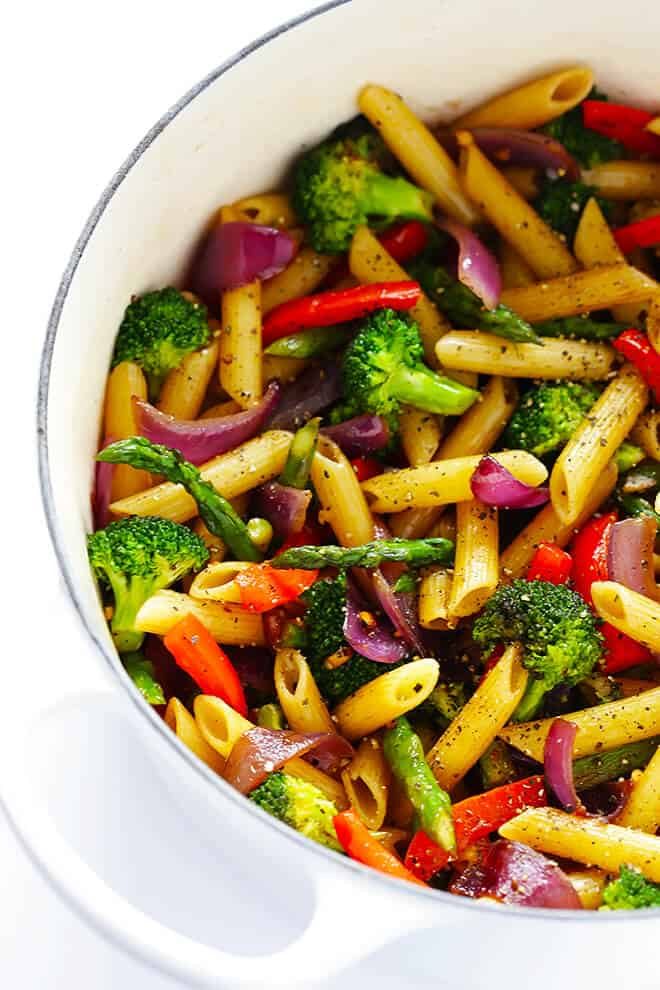 Balsamic Veggie Pasta at home