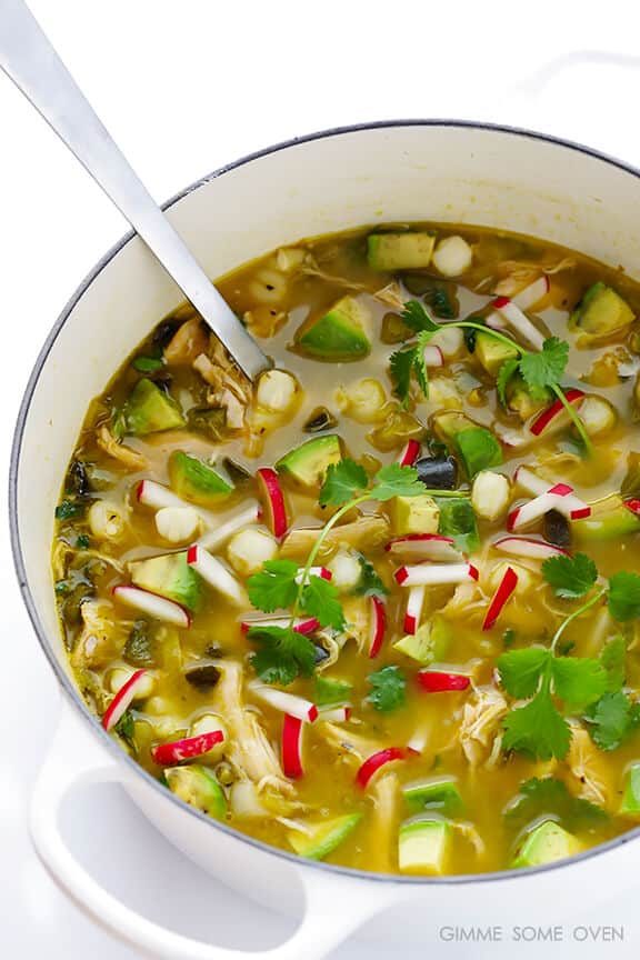 Homemade Chicken Posole Verde