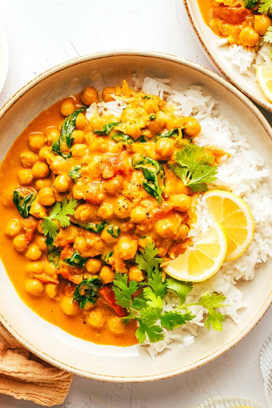 Chickpea Curry at home