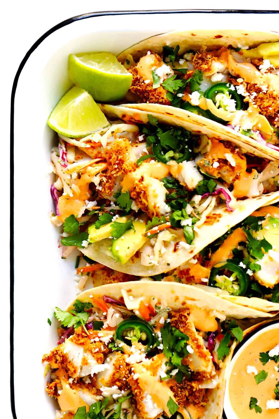 Crispy Baked Fish Tacos at home