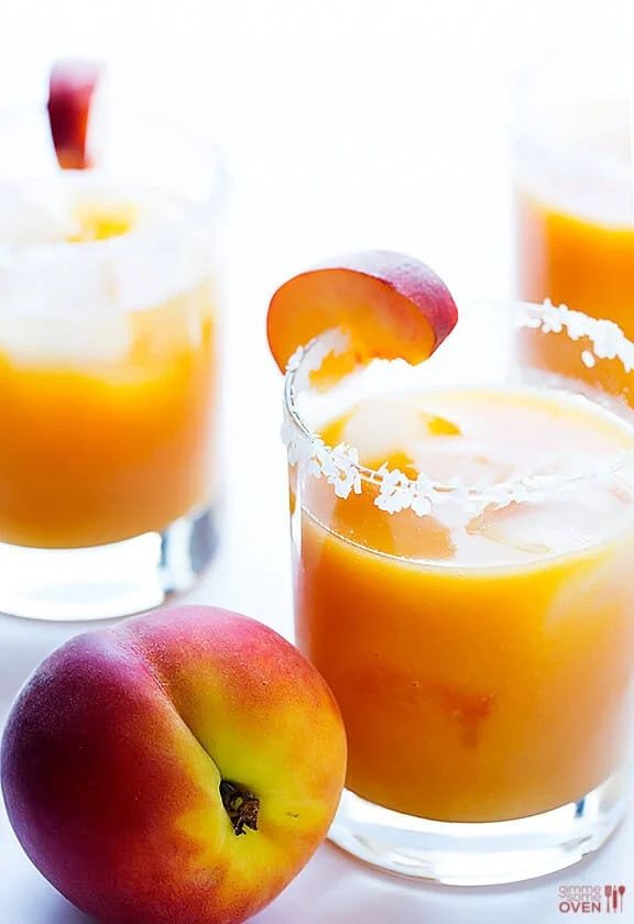 Homemade Fresh Peach Margarita