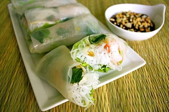 Fresh Vietnamese Spring Rolls at home