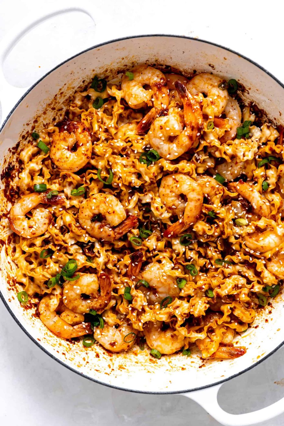 Garlic Chili Oil Noodles with Shrimp at home