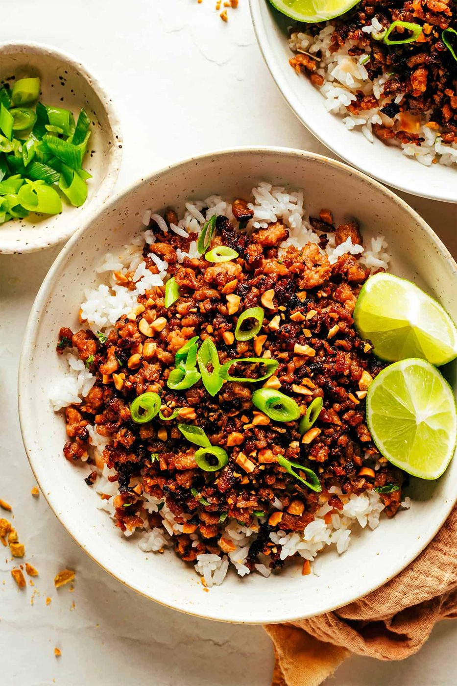 Ginger Lime Pork with Coconut Rice at home