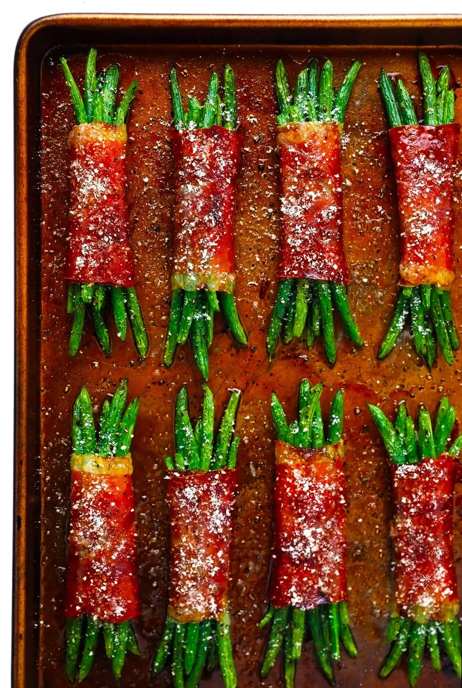 Homemade Green Bean Bundles with Honey Garlic Butter