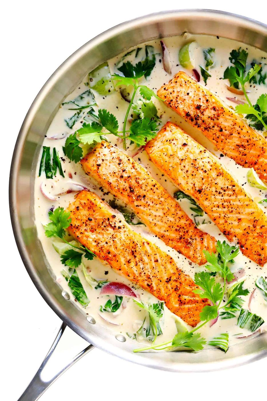 Homemade Green Curry Salmon