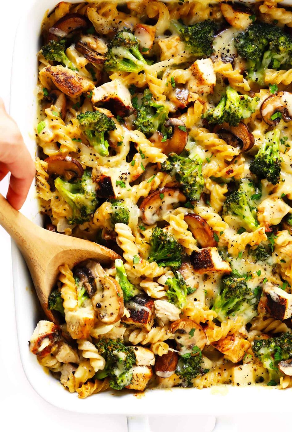 Healthier Broccoli Chicken Casserole at home
